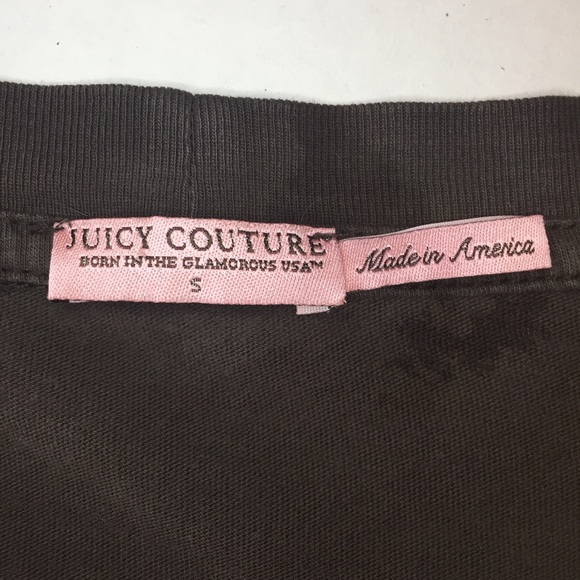 Juicy Couture Brown Scotty Dog Long Sleeve T Small - Picture 7 of 8
